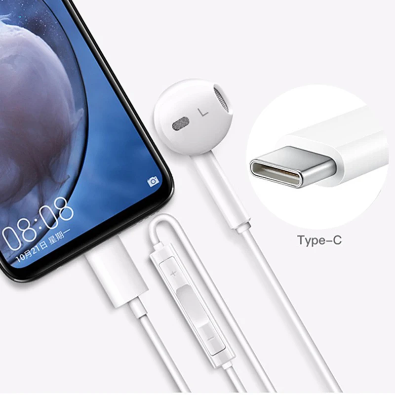 Type-C Earphone USB In Ear Hearphone for Phone Samsung HUAWEI Headset With Mic Mate 10 Pro P10 P20 P30 Pro Note 10 Honor 9 10
Type-C Earphone USB In Ear Hearphone for Phone Samsung HUAWEI Headset With Mic Mate 10 Pro P10 P20 P30 Pro Note 10 Honor 9 10