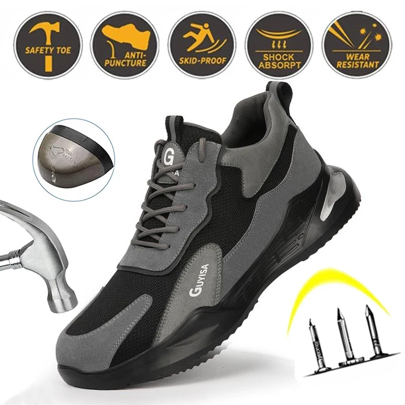 Men's Steel Toe Safety Shoes Work Shoes SRC non-slip Work Safety Shoes Casual Breathable Sports Shoes Men's Boots
Men's Steel Toe Safety Shoes Work Shoes SRC non-slip Work Safety Shoes Casual Breathable Sports Shoes Men's Boots
