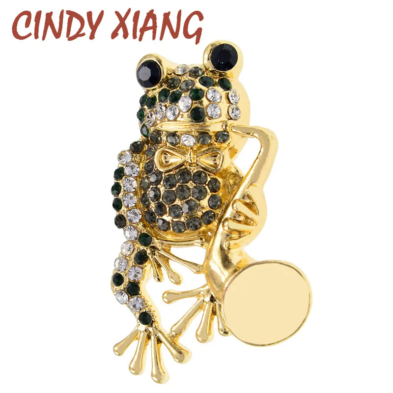 CINDY XIANG New Cute Blow The Horn Frog Brooches for Women Gold Metal Animal Brooch Pins Vintage Jewelry Coat Accessories Gifts
CINDY XIANG New Cute Blow The Horn Frog Brooches for Women Gold Metal Animal Brooch Pins Vintage Jewelry Coat Accessories Gifts