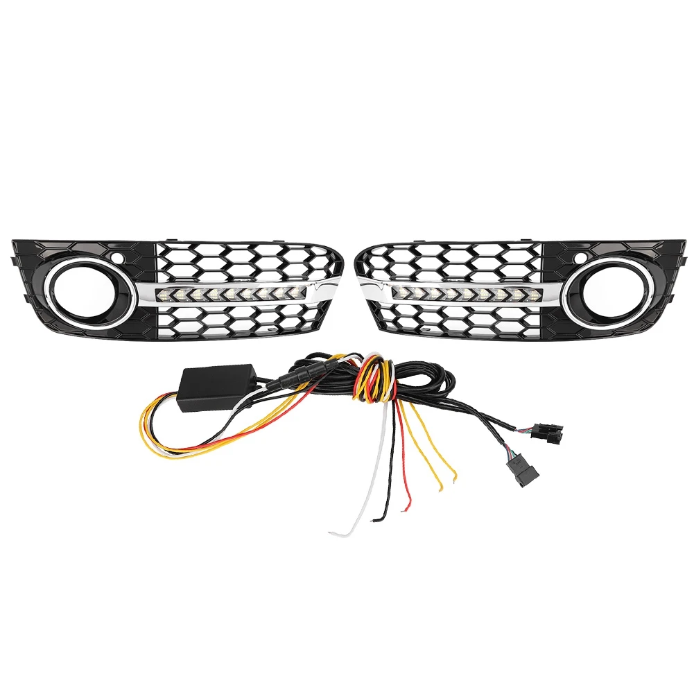 Car Grille Grill with LED Turn Signal Light Daytime Running Light for 09-11 Audi A4 B8
Car Grille Grill with LED Turn Signal Light Daytime Running Light for 09-11 Audi A4 B8