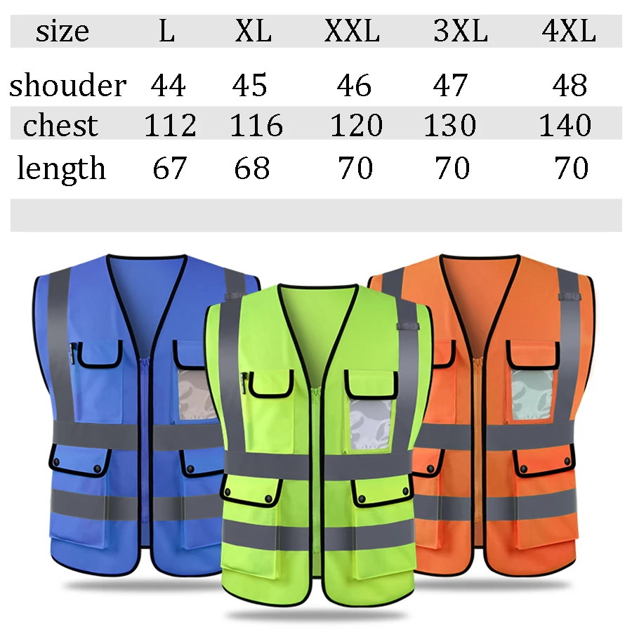 Car Safety Vest High Visibility Reflective Vest hi vis Workwear Jacket Work Clothes For Women Logo Print
Car Safety Vest High Visibility Reflective Vest hi vis Workwear Jacket Work Clothes For Women Logo Print