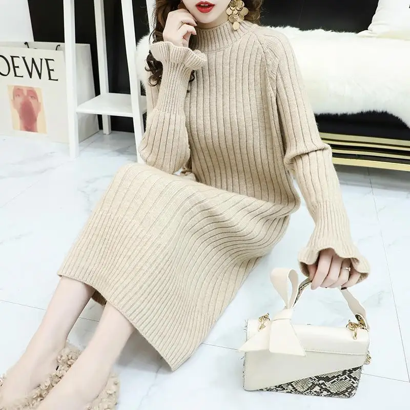 Yocalor Women Sweater Dress Chic Casual 2020 Autumn Winter Sweater Knitted Thick Long Empire Sweater Dresses Vestido
Yocalor Women Sweater Dress Chic Casual 2020 Autumn Winter Sweater Knitted Thick Long Empire Sweater Dresses Vestido