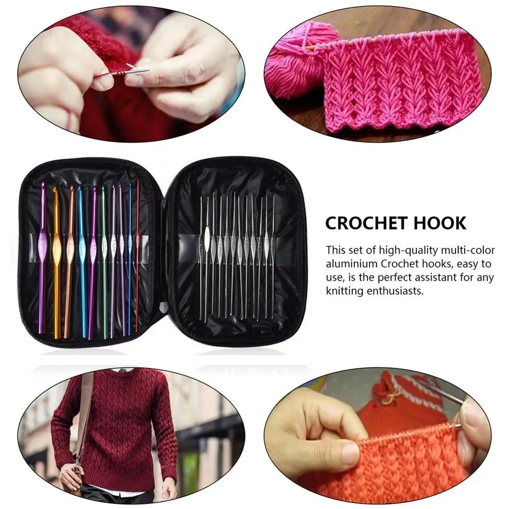 Free Shipping 22 Pcs Metal Handle Crochet Needles Stainless Steel Crochet Hooks 2-8mm Knitting Needles Weave Sewing Needles Tool
Free Shipping 22 Pcs Metal Handle Crochet Needles Stainless Steel Crochet Hooks 2-8mm Knitting Needles Weave Sewing Needles Tool