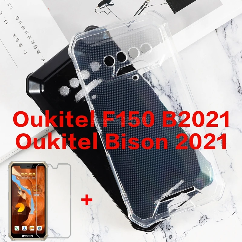 Transparent Phone Case For Oukitel F150 B2021 Silicon Caso Soft Black TPU Case Glass For Oukitel Bison 2021 Tempered Glass Cover
Transparent Phone Case For Oukitel F150 B2021 Silicon Caso Soft Black TPU Case Glass For Oukitel Bison 2021 Tempered Glass Cover