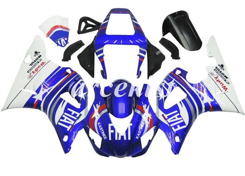 4 подарки Новый ABS полный обтекатель комплект подходит для YAMAHA YZF-R1 R1 1998 1999 98 99 Кузов Набор Синий FIAT
4 подарки Новый ABS полный обтекатель комплект подходит для YAMAHA YZF-R1 R1 1998 1999 98 99 Кузов Набор Синий FIAT