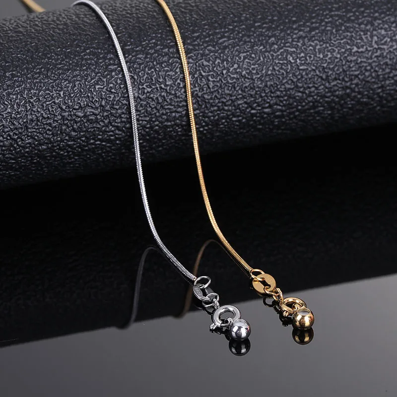 Silver 925 Sterling Silver Plated Rose Gold Plated flat O-chain cross chain flash O-chain adjustable Bead Necklace exquisite gif
Silver 925 Sterling Silver Plated Rose Gold Plated flat O-chain cross chain flash O-chain adjustable Bead Necklace exquisite gif