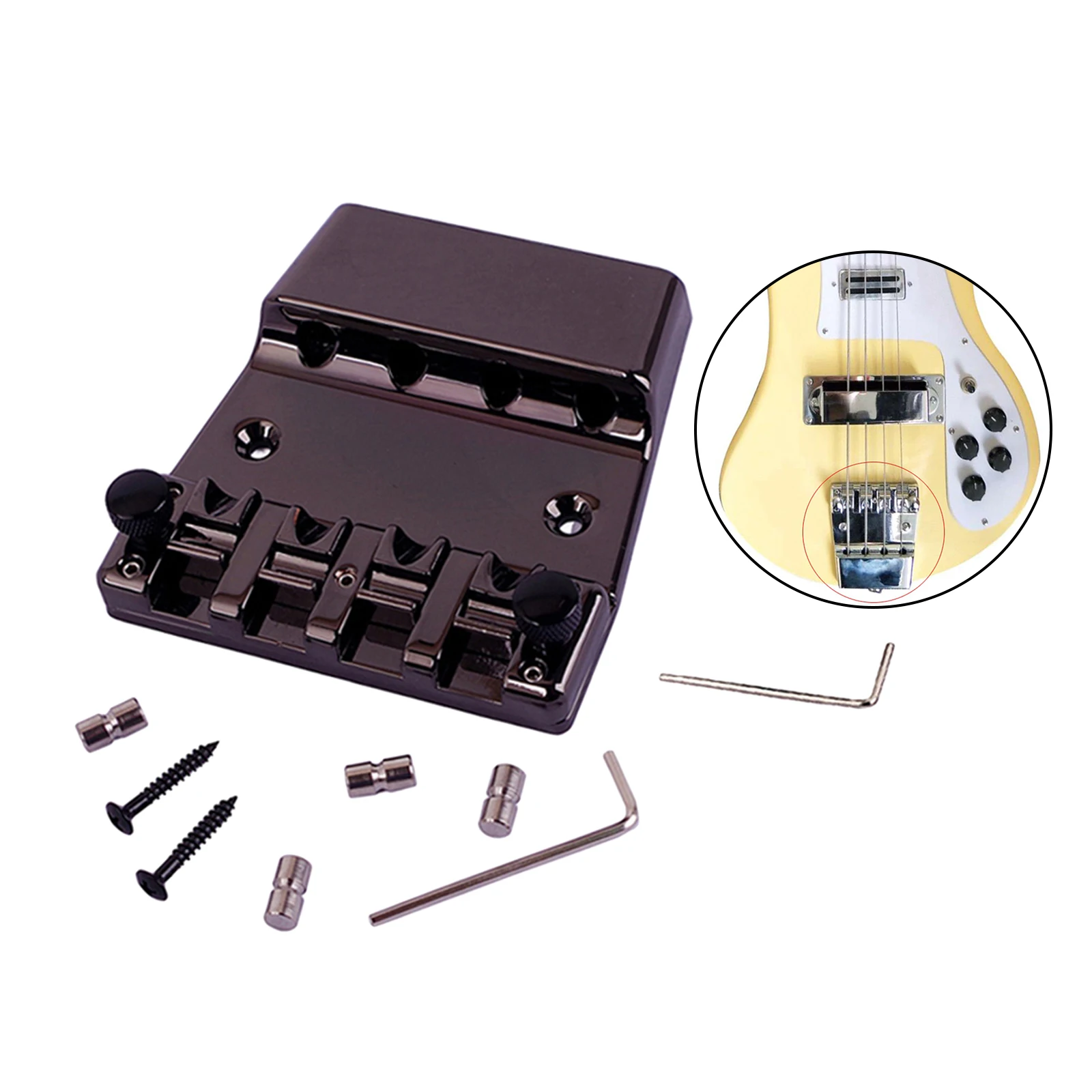 4 String Bass Bridge Electric Bass Guitar Bridge Guitar Bridge Replacement Parts Spare Part
4 String Bass Bridge Electric Bass Guitar Bridge Guitar Bridge Replacement Parts Spare Part