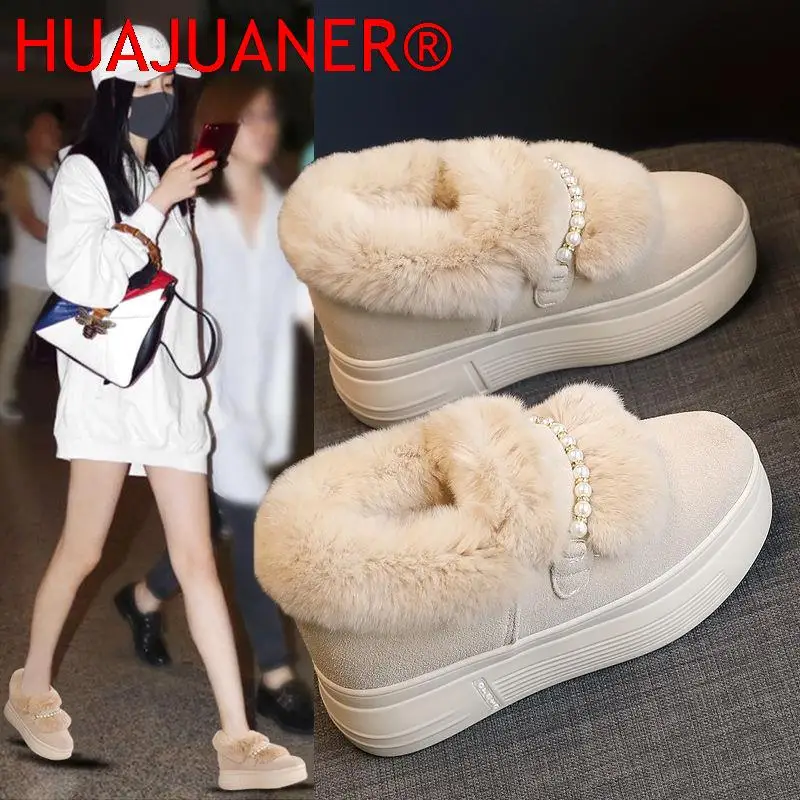 2020 Woman Snow Boots Women Plush Platforms Winter Fur Shoes Round Toe Thick Bottom,Female Footware BLACK,BEIGE
2020 Woman Snow Boots Women Plush Platforms Winter Fur Shoes Round Toe Thick Bottom,Female Footware BLACK,BEIGE