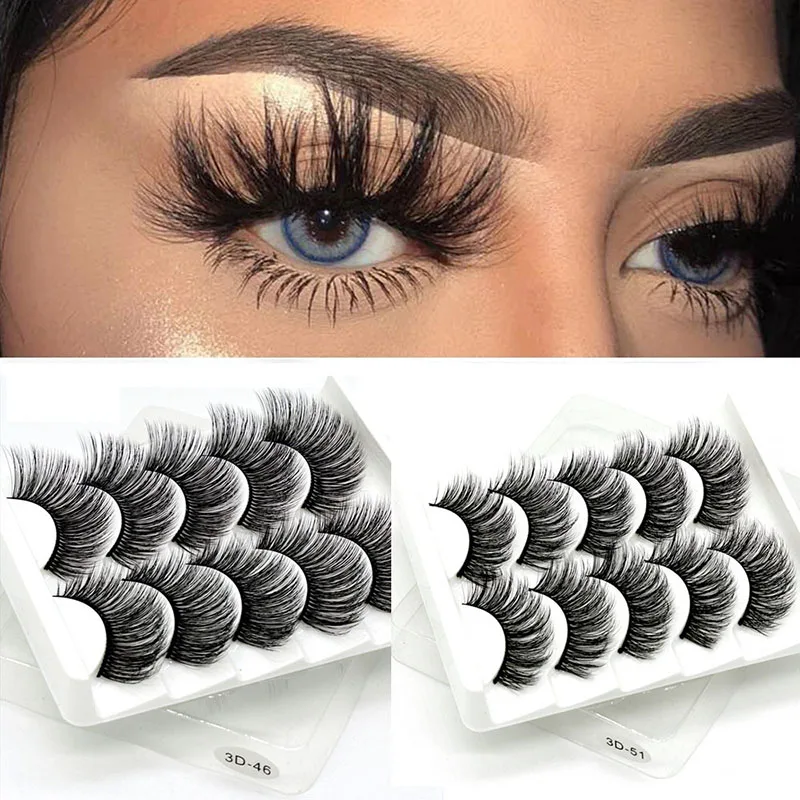 5 Pairs Faux Lashes Extension Thick Long Handmade Multilayer Soft Vegan Makeup Tools Resuable False Eyelashes Eyelashes Cosmetic
5 Pairs Faux Lashes Extension Thick Long Handmade Multilayer Soft Vegan Makeup Tools Resuable False Eyelashes Eyelashes Cosmetic