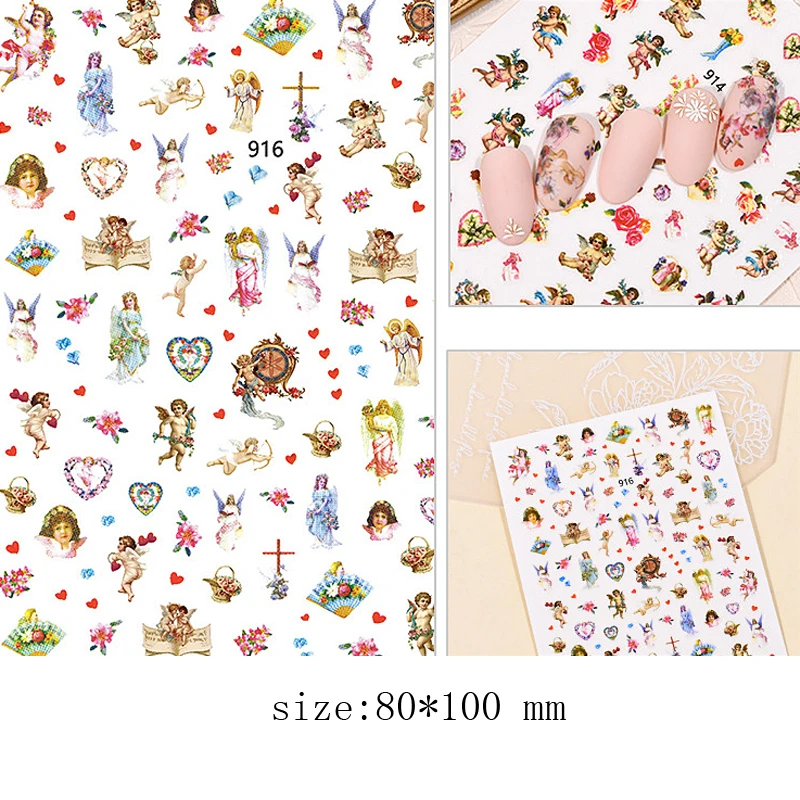 10 Angel Wings Nail Art Stickers Love Characters Baby Flower Nail Art Stickers Cartoon Animal Nail Art Decoration Decals
10 Angel Wings Nail Art Stickers Love Characters Baby Flower Nail Art Stickers Cartoon Animal Nail Art Decoration Decals