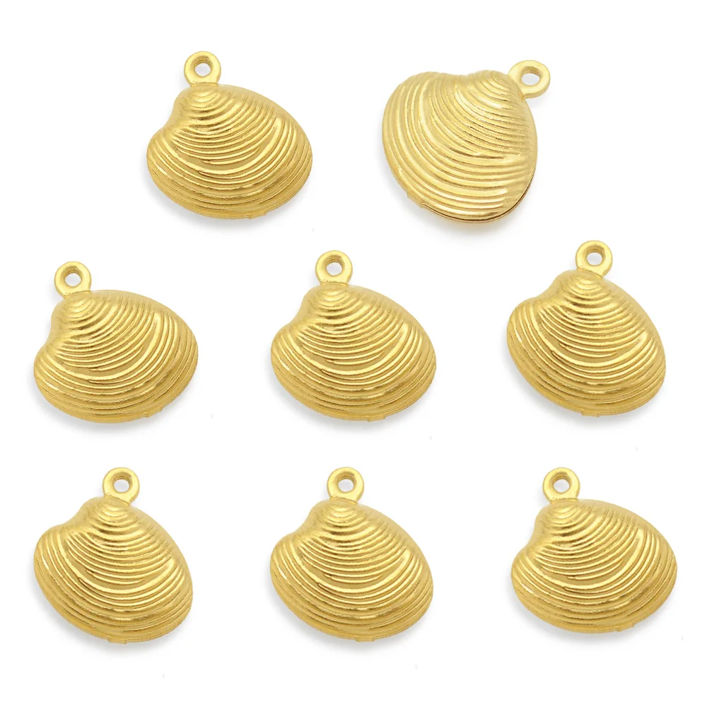 5pcs/lot Stainless Steel DIY 13x14mm Shell Charms Jewelry Findings Animal Connector Pendant Wholesale For Earring Making
5pcs/lot Stainless Steel DIY 13x14mm Shell Charms Jewelry Findings Animal Connector Pendant Wholesale For Earring Making
