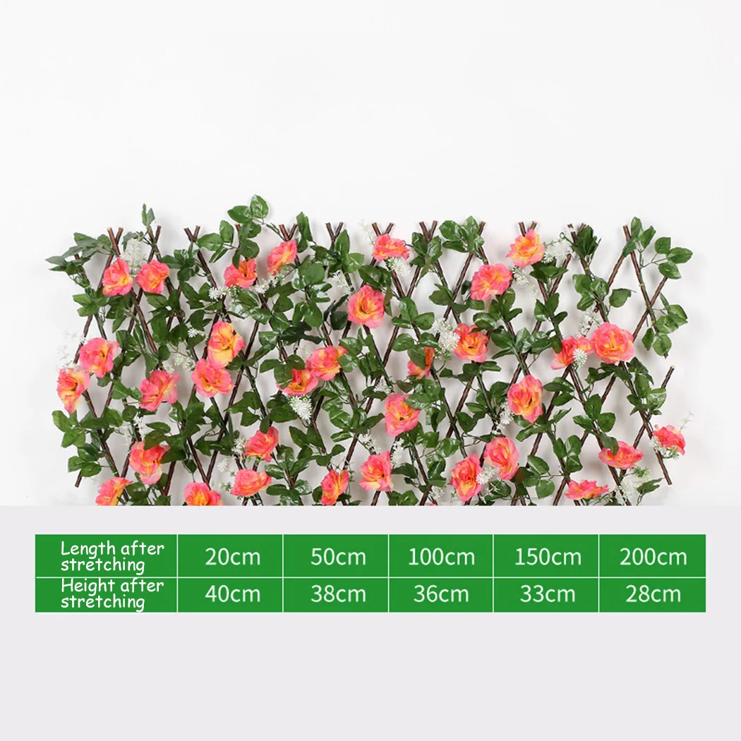 Simulation Fence Leaves Outdoor Wood Expanding Plant Trellis Artificial Flower Garden Wall Leaf Wood Telescopic Fence 2021 New
Simulation Fence Leaves Outdoor Wood Expanding Plant Trellis Artificial Flower Garden Wall Leaf Wood Telescopic Fence 2021 New