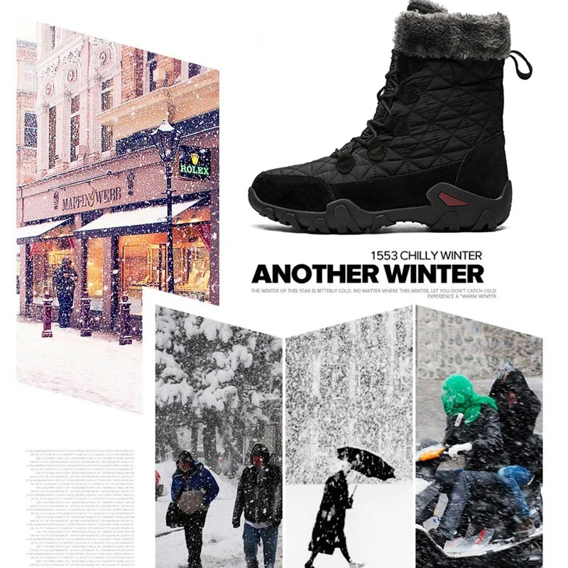 Men Winter Boots Waterproof Plush Warm Top Quality Snow Boots Outdoor Male Hiking Boots Work Shoes DSA1
Men Winter Boots Waterproof Plush Warm Top Quality Snow Boots Outdoor Male Hiking Boots Work Shoes DSA1