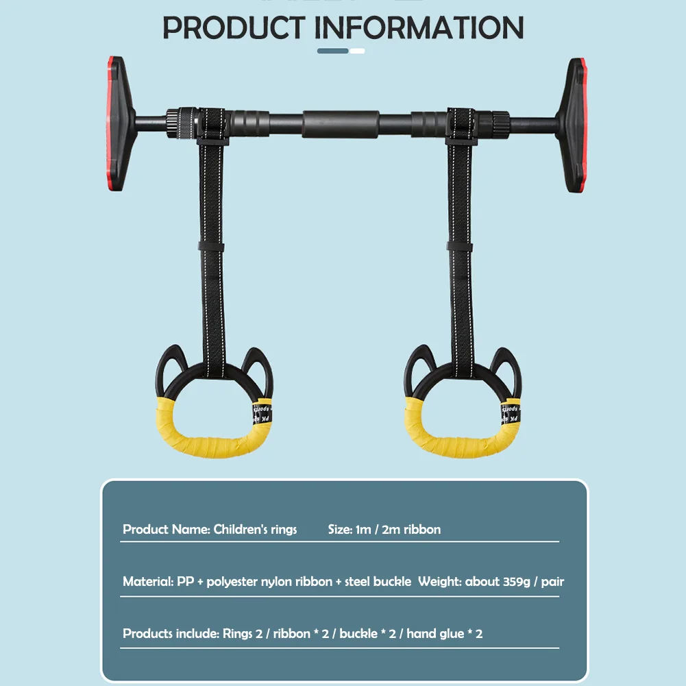 Kids Gymnastic Gym Lifting Ring Adjustable Strap Hand Tapes Children Gym Pull Up Strength Training Equipment Strength
Kids Gymnastic Gym Lifting Ring Adjustable Strap Hand Tapes Children Gym Pull Up Strength Training Equipment Strength