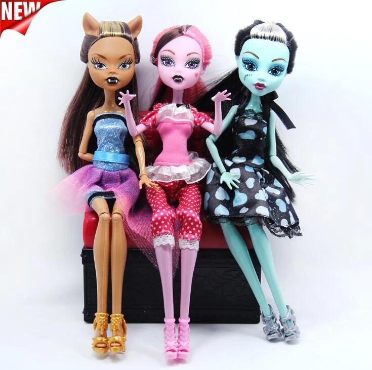 3 шт. высококачественные модные монстерские куклы Дракулаура/Clawdeen Wolf/Френки