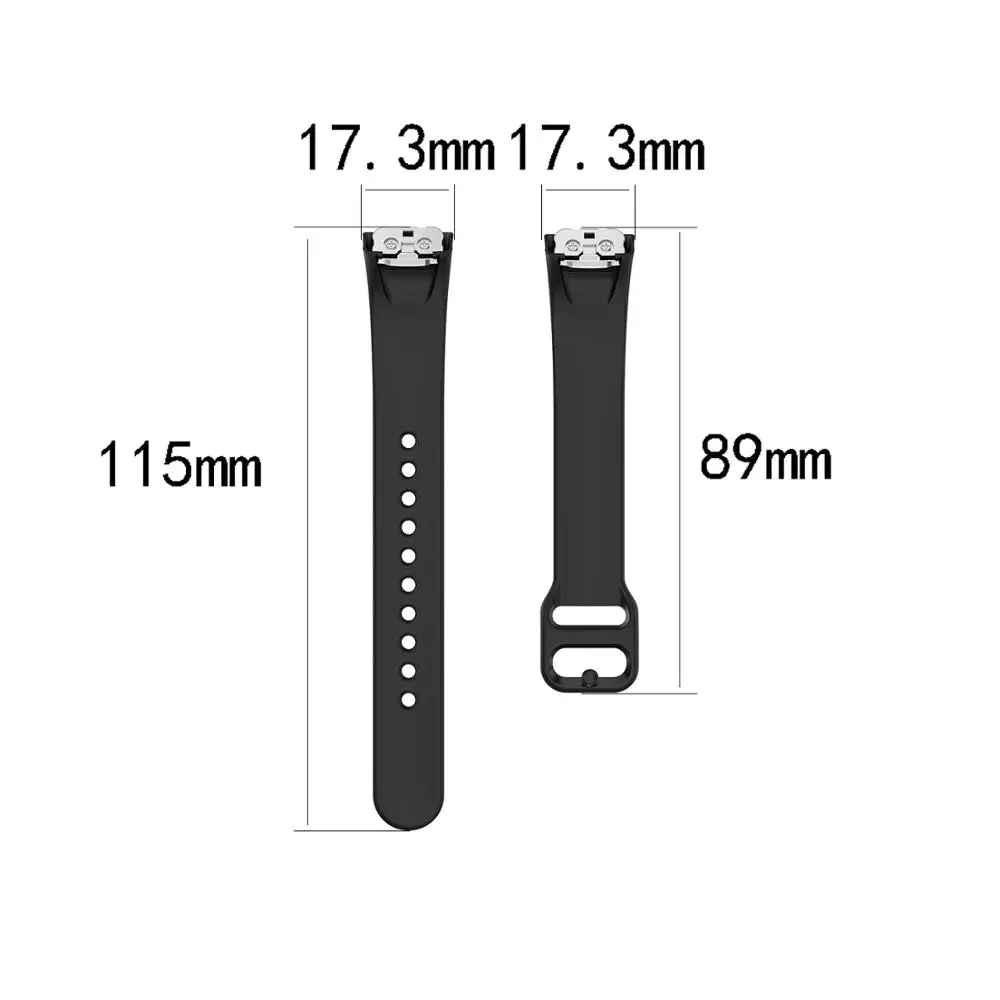 Силиконовый ремешок для смарт-часов Samsung Galaxy fit SM-R370 сменный спортивный резиновый