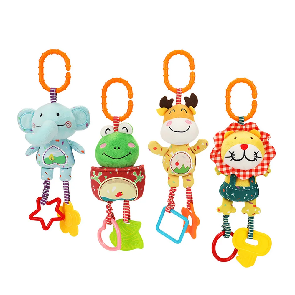 4 шт., Детская плюшевая игрушка-погремушка 
4 шт., Детская плюшевая игрушка-погремушка