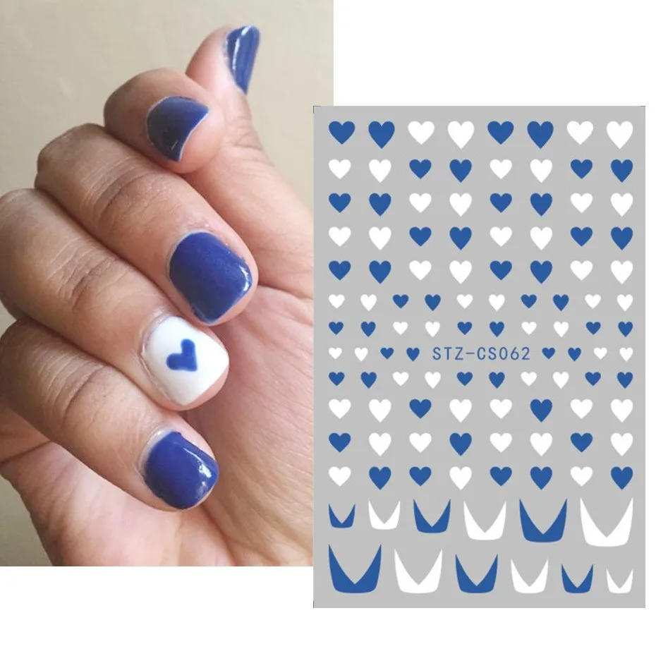 1 Pc Blue White Heart 3D Nail Art Stickers Trendy Art Decals Coffee Latte Geometry Smiling Face Slider Manicure Charms Foil
1 Pc Blue White Heart 3D Nail Art Stickers Trendy Art Decals Coffee Latte Geometry Smiling Face Slider Manicure Charms Foil