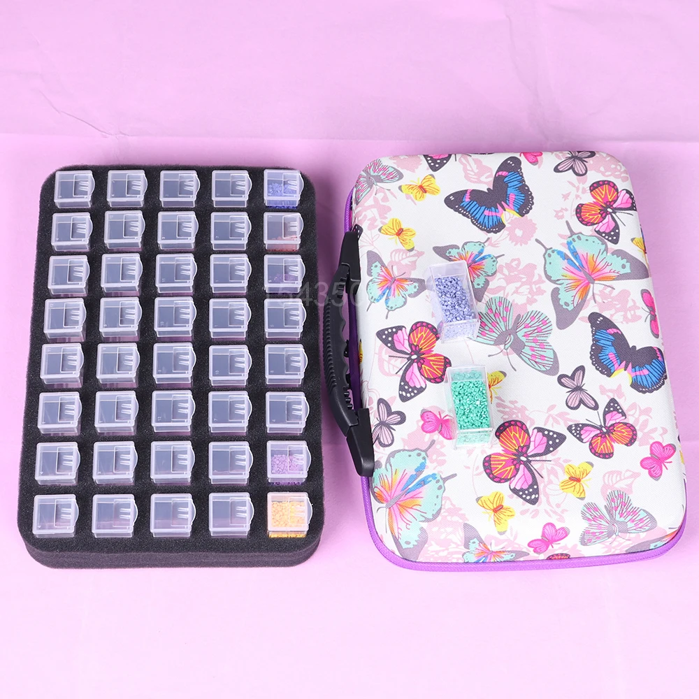 2021 New 40 bottles of diamond painting accessories container storage bag butterfly suitcase diamond painting box funnel
2021 New 40 bottles of diamond painting accessories container storage bag butterfly suitcase diamond painting box funnel
