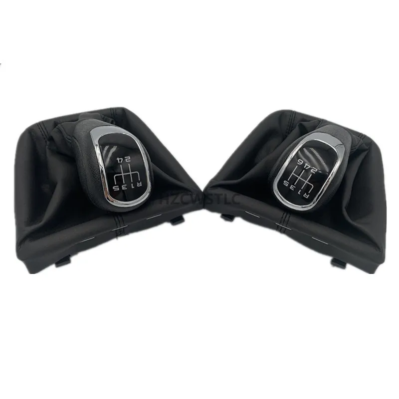 

New 5 6 Speed Manual Car Gear Shift Knob Gaiter Boot Cover For Skoda Octavia II 09-12 Superb II 08-12 Yeti 09-12