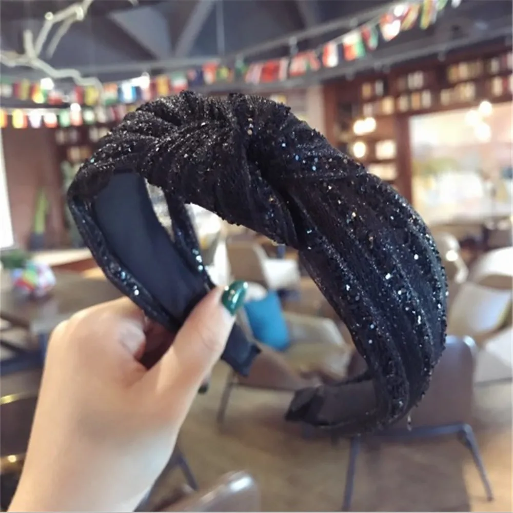 Glitter Mesh Hairband Head Band for Women New Shiny Sequin Cross Knot Hair Hoop Headband Bezel Hair Accessories
Glitter Mesh Hairband Head Band for Women New Shiny Sequin Cross Knot Hair Hoop Headband Bezel Hair Accessories