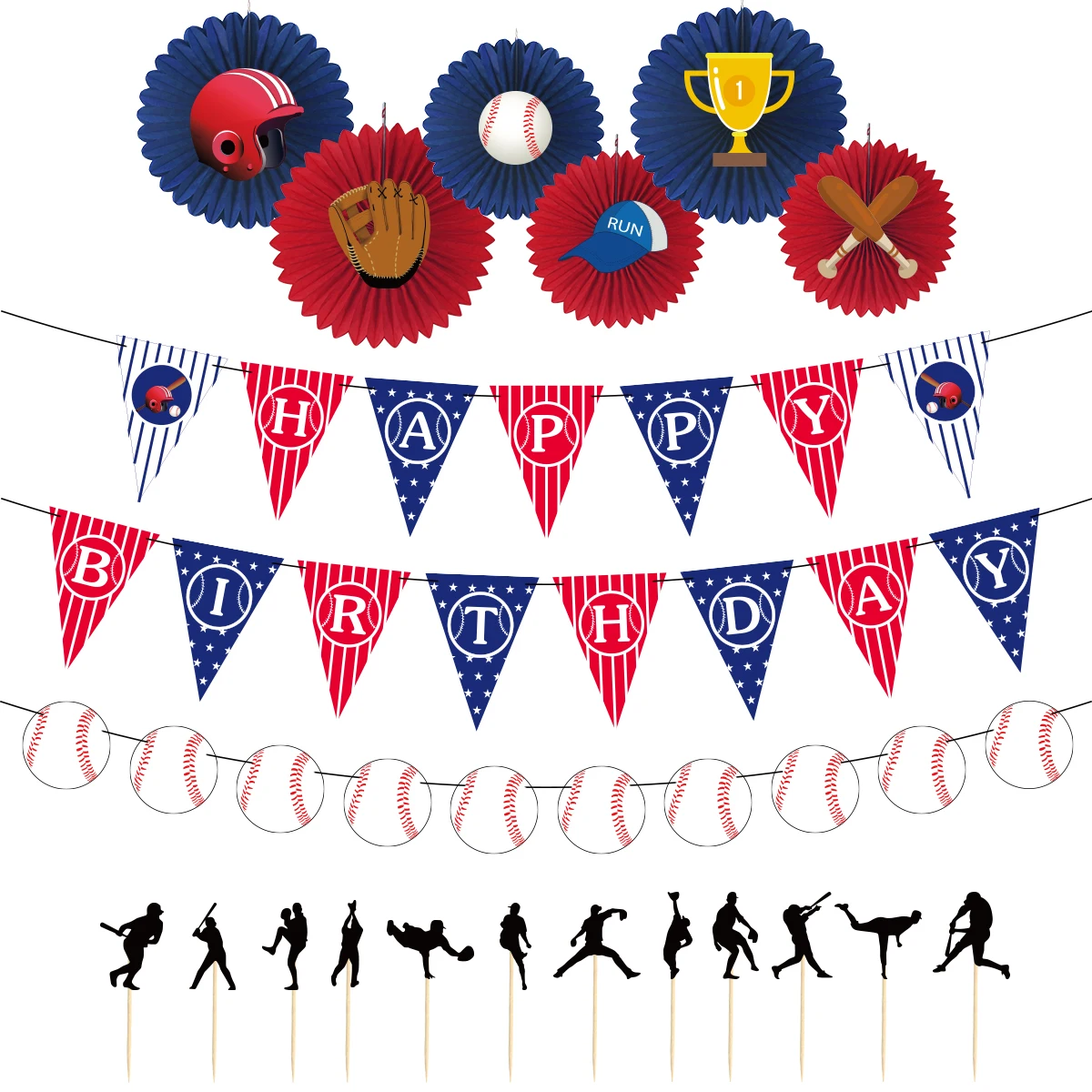 20PCS / LOT Baseball Themed Birthday Party Decoration Baseball Birthday Flag Cake Planting Flag
20PCS / LOT Baseball Themed Birthday Party Decoration Baseball Birthday Flag Cake Planting Flag