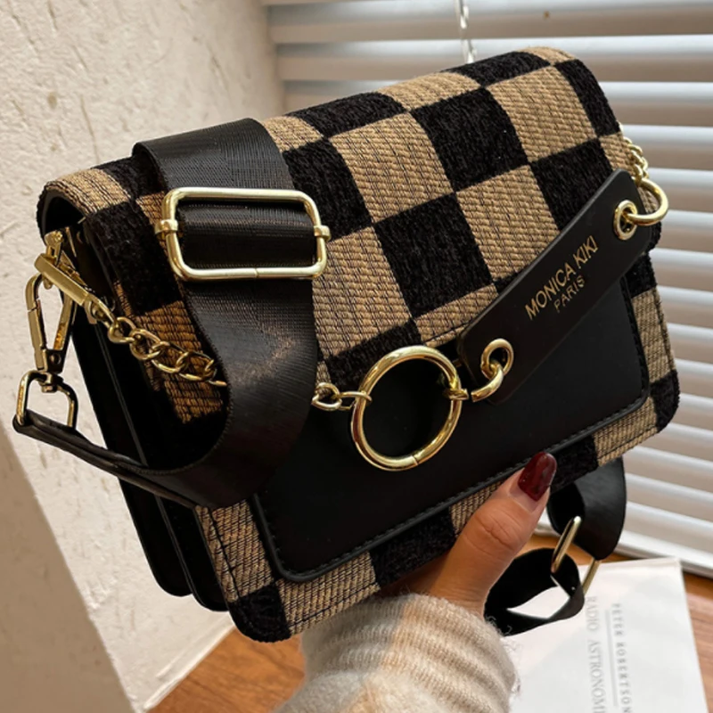 Fashionable lattice Design Flap Crossbody Bags for Women 2022 Luxury Brand Women Handbag Simple Shoulder Bag Handbags
Fashionable lattice Design Flap Crossbody Bags for Women 2022 Luxury Brand Women Handbag Simple Shoulder Bag Handbags