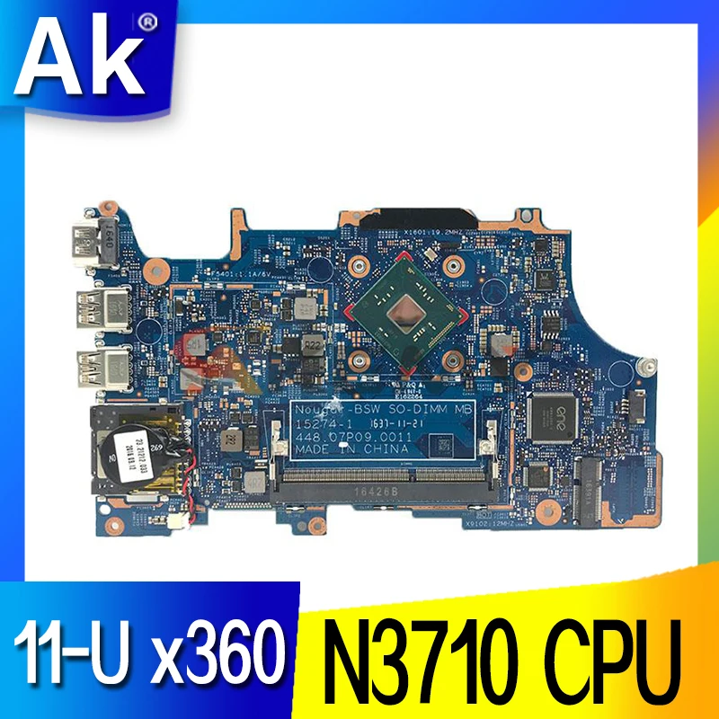Материнская плата для ноутбука HP Pavilion 11-U x360 Cabrio 11-u 15-AS 14-AM 855718-1 mit N3710 601 тест ОК 855718-501
Материнская плата для ноутбука HP Pavilion 11-U x360 Cabrio 11-u 15-AS 14-AM 855718-1 mit N3710 601 тест ОК 855718-501