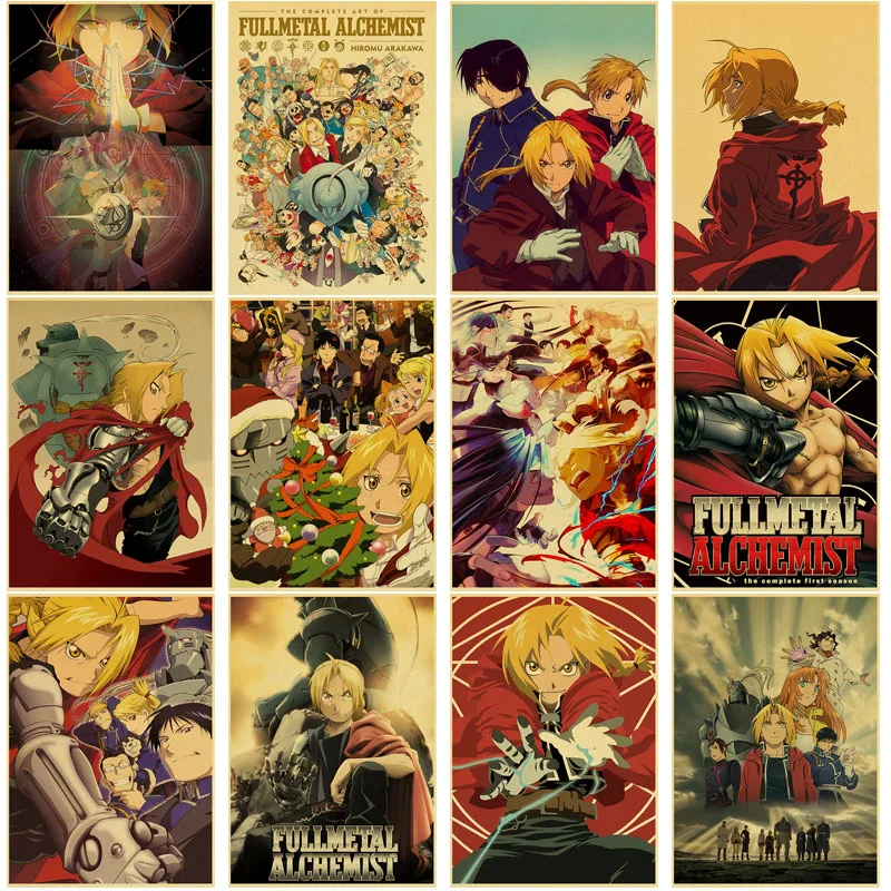 Buy 3 Get 4Anime Poster Fullmetal Alchemist Retro Kraft Paper Poster For Living Room Bar Interior Decoration Stickers Wall Paint
Buy 3 Get 4Anime Poster Fullmetal Alchemist Retro Kraft Paper Poster For Living Room Bar Interior Decoration Stickers Wall Paint