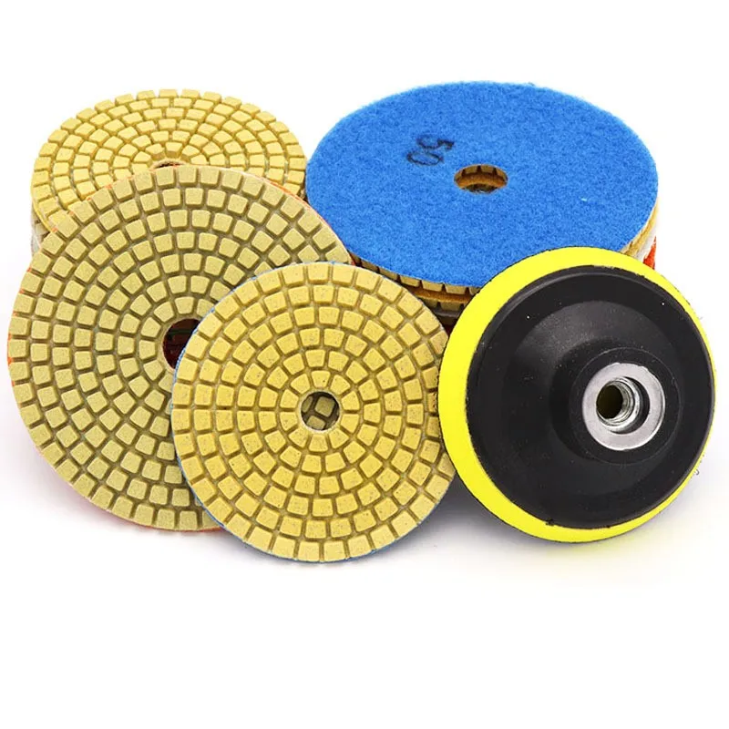 7pcs 3inch Diamond Dry Polishing Pad 80mm Sanding Discs For Polishing And Grinding Granite Marble With 1pcs M10 Backer Pad
7pcs 3inch Diamond Dry Polishing Pad 80mm Sanding Discs For Polishing And Grinding Granite Marble With 1pcs M10 Backer Pad