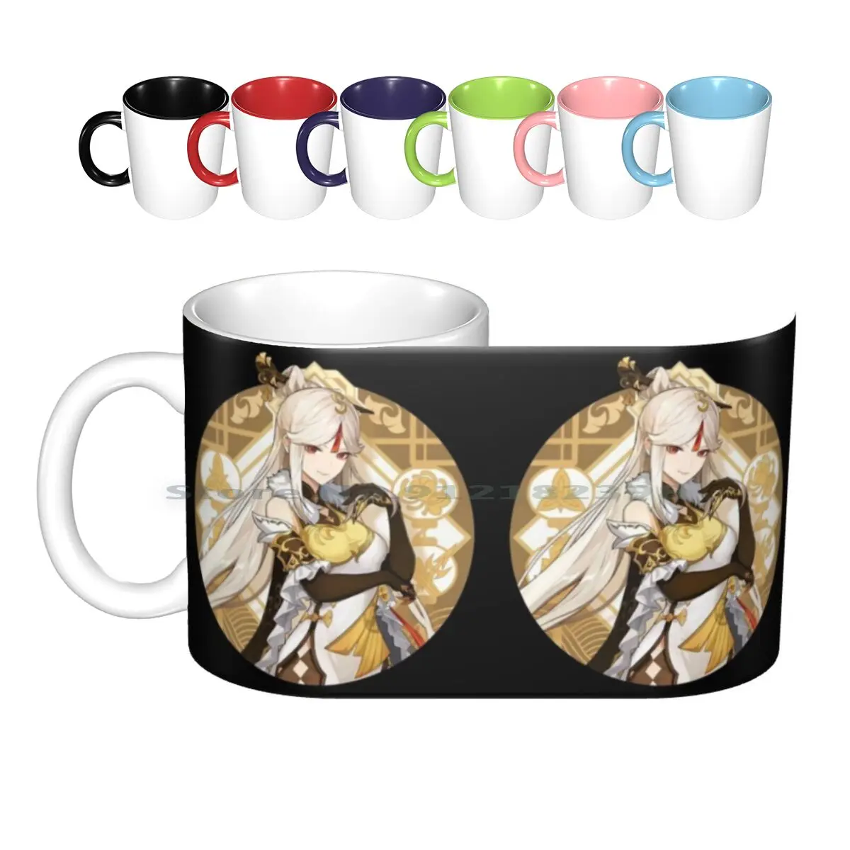 Genshin Impact-Ningguang, керамические кружки с геобарьером, кофейные чашки, Кружка для молока и чая Genshin Impact Ningguang Official 2020 Geo 
Genshin Impact-Ningguang, керамические кружки с геобарьером, кофейные чашки, Кружка для молока и чая Genshin Impact Ningguang Official 2020 Geo