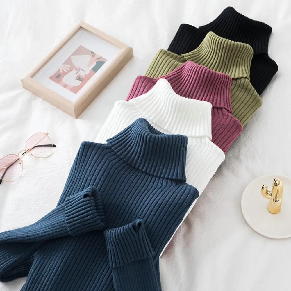 Knitted Women High Neck Sweater Pullovers Turtleneck Thicken Sweaters Winter Autumn Basic Warm Slim Style Clothes Women Fit C4K8
Knitted Women High Neck Sweater Pullovers Turtleneck Thicken Sweaters Winter Autumn Basic Warm Slim Style Clothes Women Fit C4K8