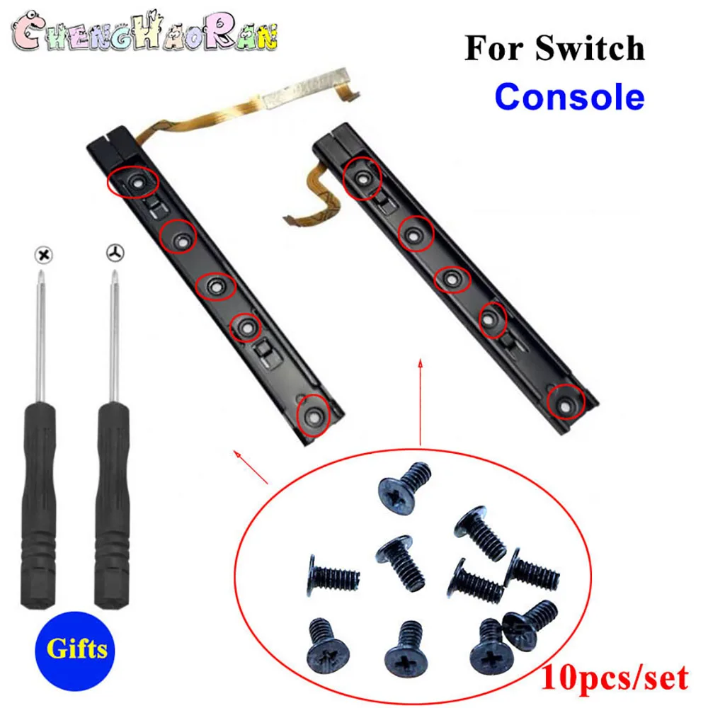 1Set Original Complete Right Left Plastic Slider for Nintend Switch NS Joy-con Controller Rail Assembly with Flex Cable screws
1Set Original Complete Right Left Plastic Slider for Nintend Switch NS Joy-con Controller Rail Assembly with Flex Cable screws