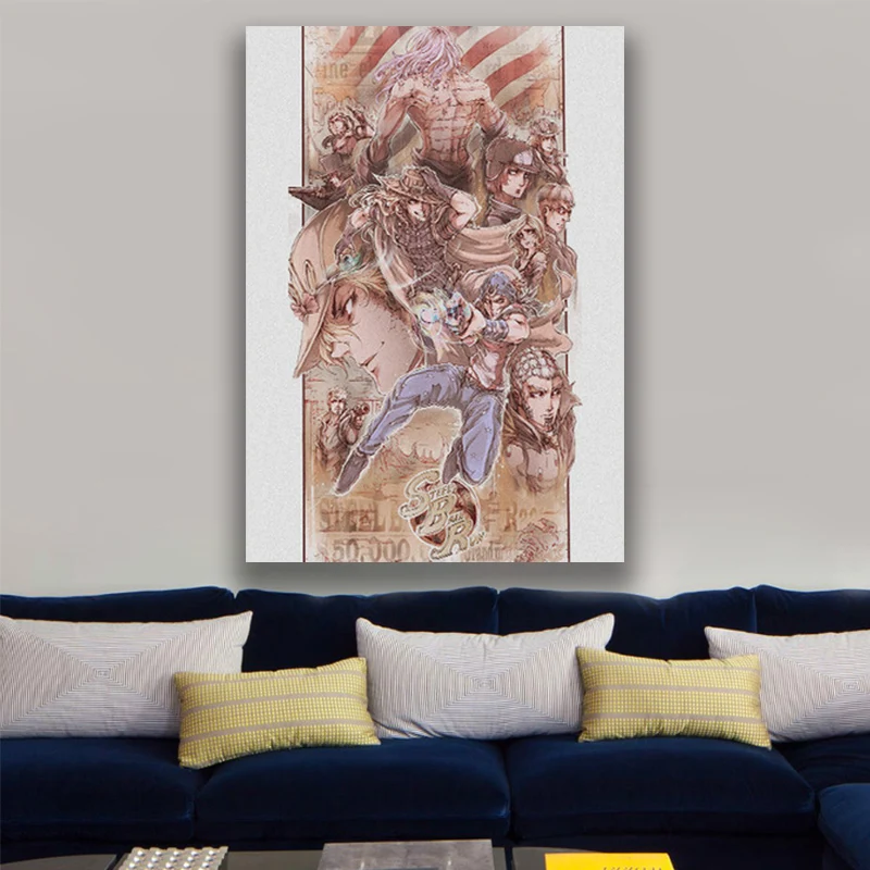 JOJO Steel Ball Run SBR Anime Wall Art Framed Wooden Canvas Decoration poster prints for living room Home Frame decor Painting
JOJO Steel Ball Run SBR Anime Wall Art Framed Wooden Canvas Decoration poster prints for living room Home Frame decor Painting