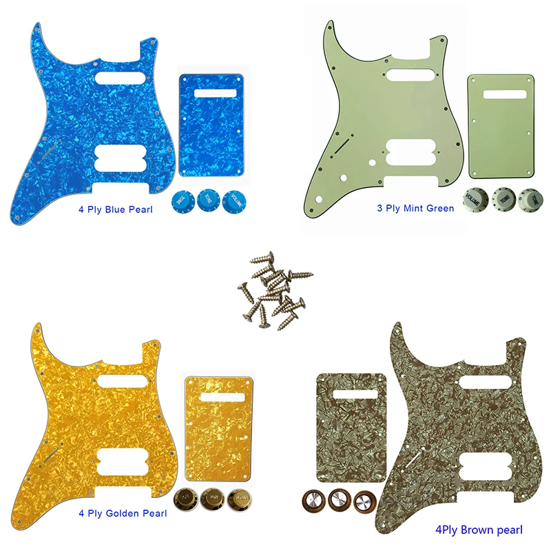 Guitar Parts - For US Left Handed 11 Screw Hole Standard Strat HS Player Humbucker Guitar Pickguard & Back Plate & Control Knob
Guitar Parts - For US Left Handed 11 Screw Hole Standard Strat HS Player Humbucker Guitar Pickguard & Back Plate & Control Knob