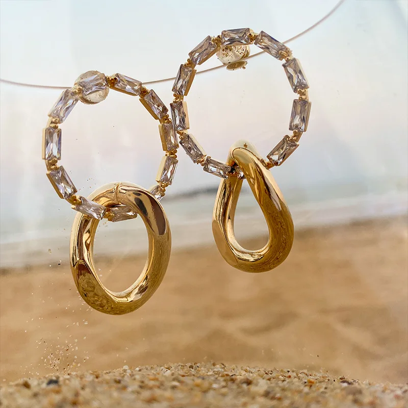 Fashion Big Metallic Zircon Circle Geometric Drop Earrings For Women Statement New Jewelry Personality Earings Wholesale
Fashion Big Metallic Zircon Circle Geometric Drop Earrings For Women Statement New Jewelry Personality Earings Wholesale