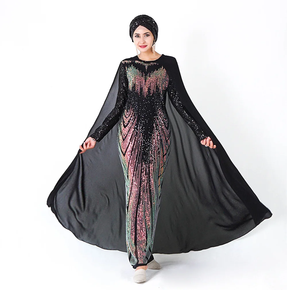 Luxury Muslim Sequins Abaya Maxi Dress Cloak Evening Party Cardigan Long Robe Kimono Jubah Eid Ramadan Arab aftan Islamic Prayer
Luxury Muslim Sequins Abaya Maxi Dress Cloak Evening Party Cardigan Long Robe Kimono Jubah Eid Ramadan Arab aftan Islamic Prayer