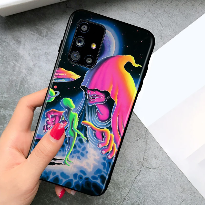 Aesthetics Cartoon alien for Samsung A91 A81 A71 A72 A52 A51 UW A42 A41 A32 A31 A21 A12 A02S A11 Black Phone Case 
Aesthetics Cartoon alien for Samsung A91 A81 A71 A72 A52 A51 UW A42 A41 A32 A31 A21 A12 A02S A11 Black Phone Case
