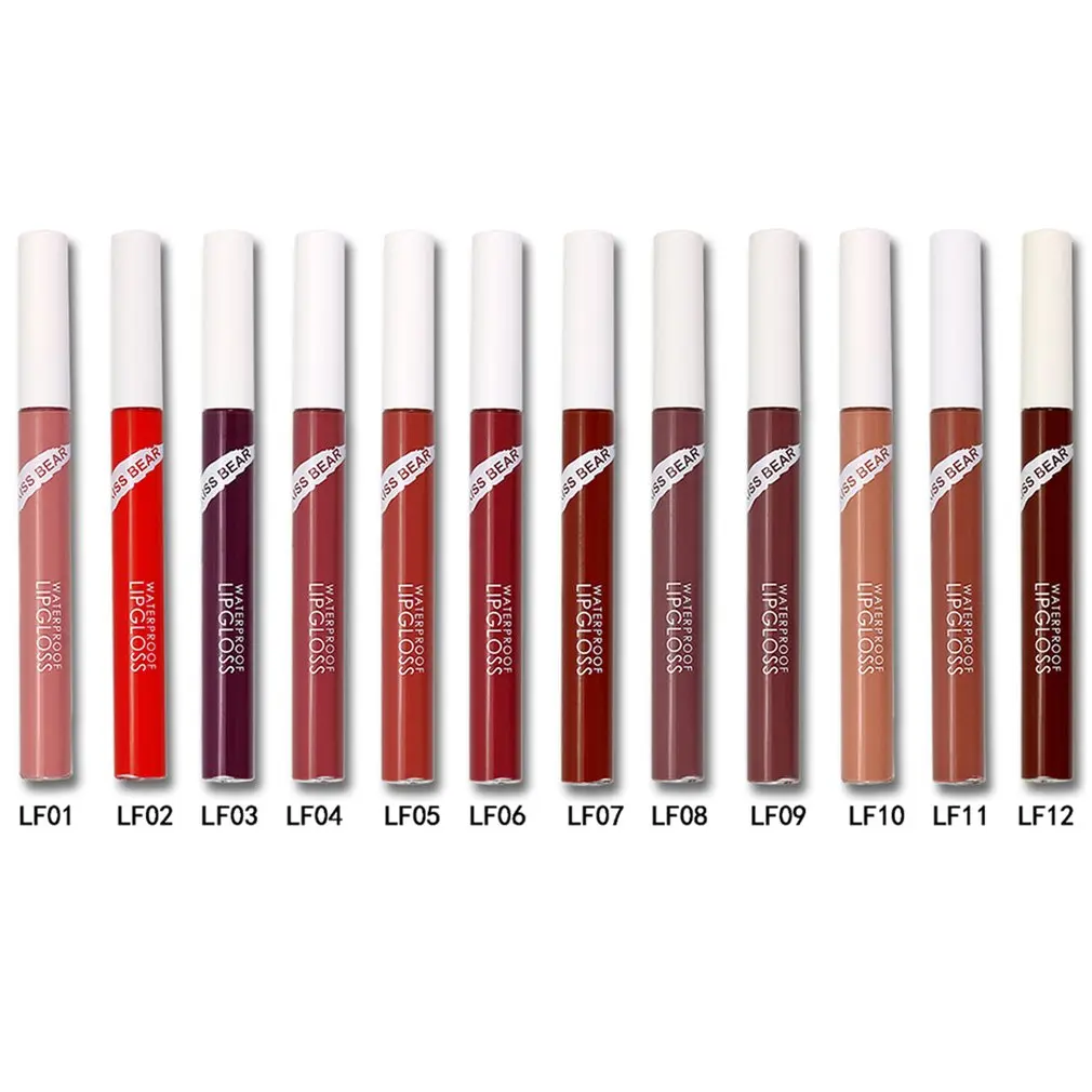 12 Colors/Set Lipstick Matte Lip Gloss Waterproof Cosmetic Kits Long-lasting Not Easy Fade Makeup Tool Beauty Liquid Lipstick
12 Colors/Set Lipstick Matte Lip Gloss Waterproof Cosmetic Kits Long-lasting Not Easy Fade Makeup Tool Beauty Liquid Lipstick
