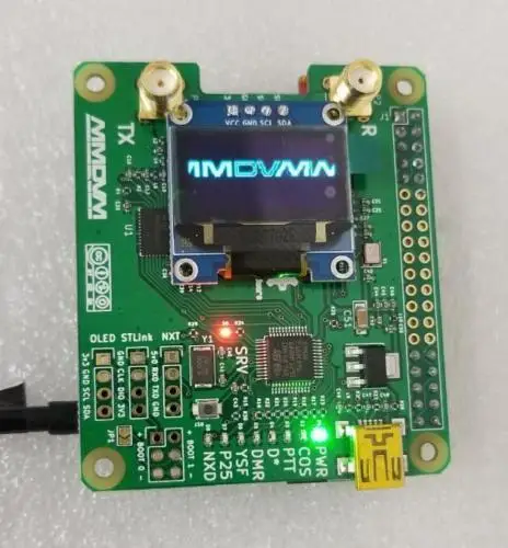 2019 V1.3 MMDVM_HS_Dual_Hat дуплексная точка доступа + OLED антенна поддержка P25 DMR YSF NXDN - купить