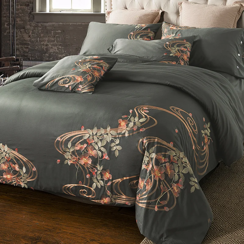 Embroidery Cotton Home Textile Bedding Set Duvet Cover Flat Fitted Bedspread Sheet Pillowcases Full Double Queen King
Embroidery Cotton Home Textile Bedding Set Duvet Cover Flat Fitted Bedspread Sheet Pillowcases Full Double Queen King