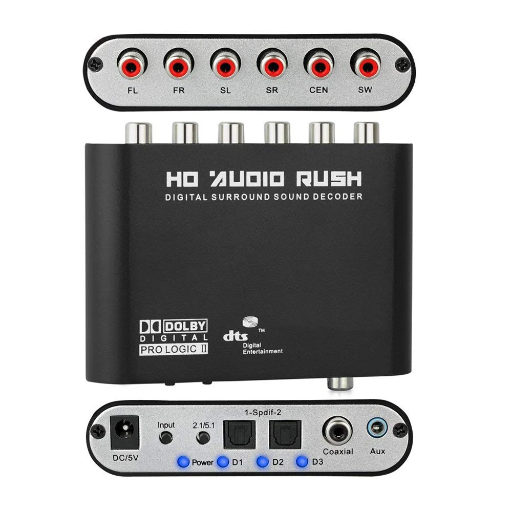 Для ТВ, цифровой аудиодекодер 5,1 Dolby Dts/Ac-3 оптический к 3,5-канальному аналоговому RCA преобразователю, усилитель аудиоадаптера
Для ТВ, цифровой аудиодекодер 5,1 Dolby Dts/Ac-3 оптический к 3,5-канальному аналоговому RCA преобразователю, усилитель аудиоадаптера