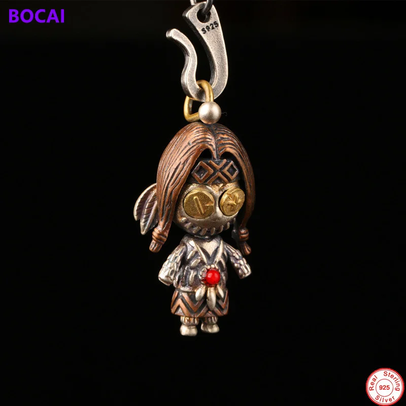 BOCAI S925 Sterling Silver Charm Pendants 2021 Traveler Girl Sorcery Doll Hanging Jewelry Pure Argentum Amulet for Women Men
BOCAI S925 Sterling Silver Charm Pendants 2021 Traveler Girl Sorcery Doll Hanging Jewelry Pure Argentum Amulet for Women Men