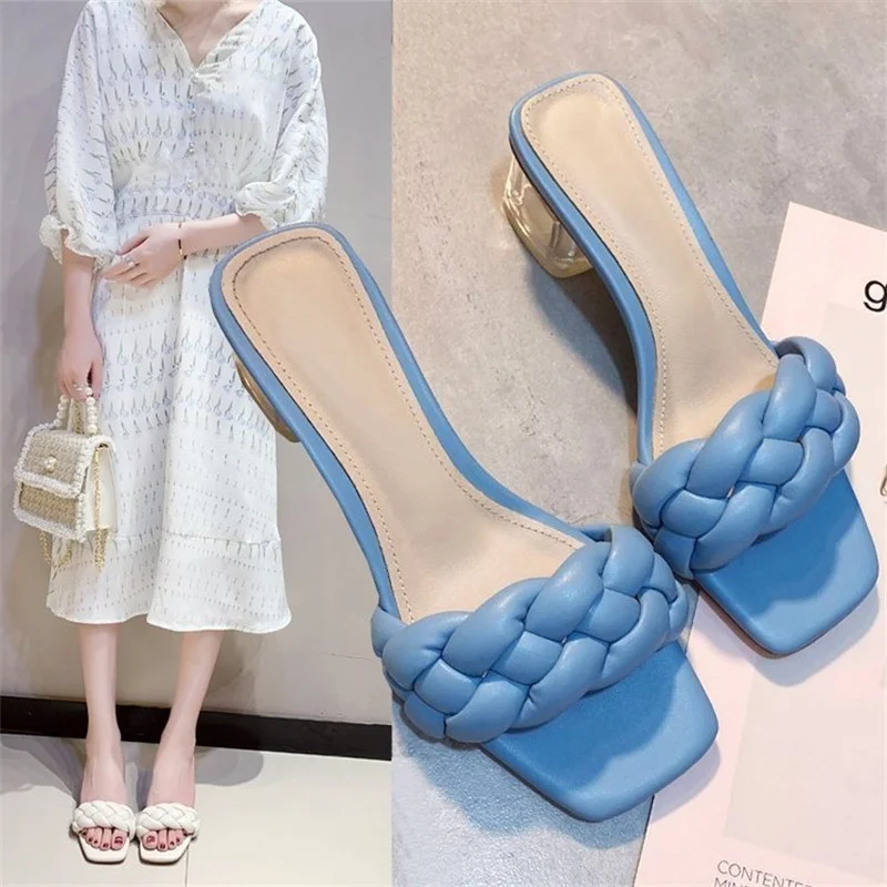Slides Women High Heels Mules Fetish Pumps Individual Weave Leisure Office Ladies Prom Slippers Women's Shoes Tacones Mujer
Slides Women High Heels Mules Fetish Pumps Individual Weave Leisure Office Ladies Prom Slippers Women's Shoes Tacones Mujer