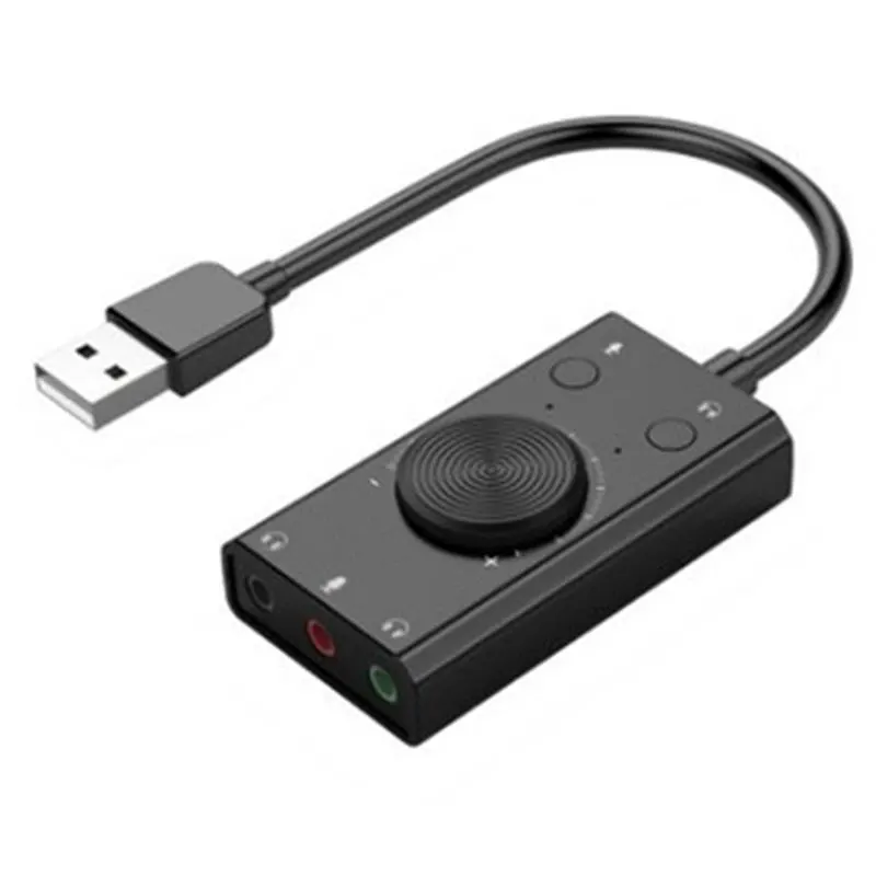 Внешняя звуковая карта USB, стерео, микрофон, динамик, наушники, аудио разъем, регулировка громкости, аудио конвертер без драйвера
Внешняя звуковая карта USB, стерео, микрофон, динамик, наушники, аудио разъем, регулировка громкости, аудио конвертер без драйвера