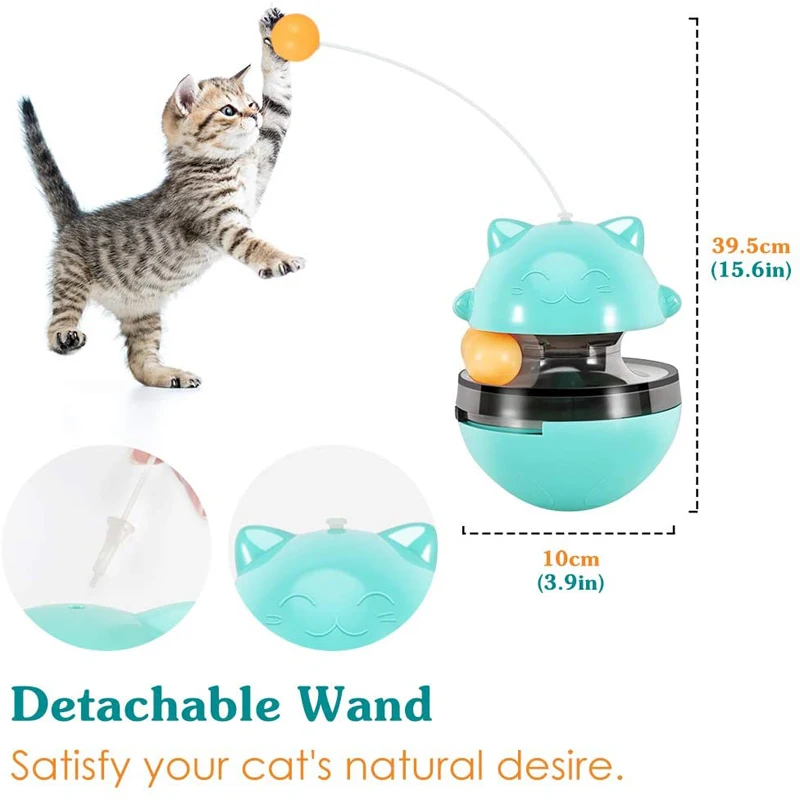 Tumbler Pets Slow Food Feeder Pet Food Treat Ball Funny Cat Toys The Attention Of The Cat Adjustable Snack Mouth Toys For Kitten
Tumbler Pets Slow Food Feeder Pet Food Treat Ball Funny Cat Toys The Attention Of The Cat Adjustable Snack Mouth Toys For Kitten