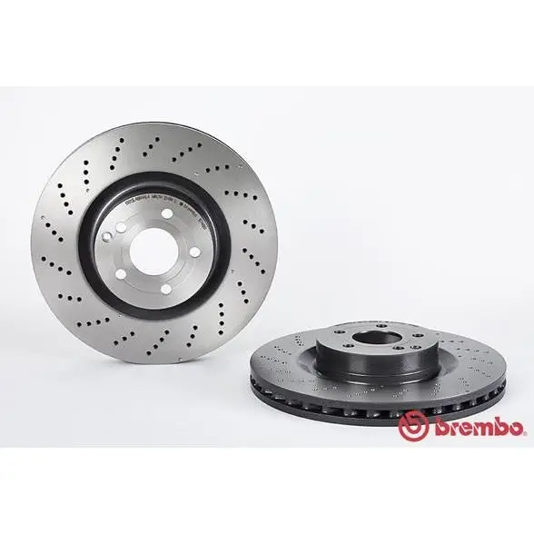 Диск тормозной передний перфорированный MB A207/C207 09 BREMBO 0|Тормозной цилиндр| |