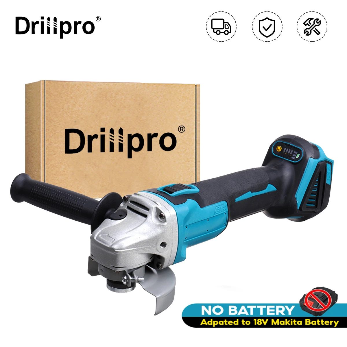 125/100mm Brushless Cordless Impact Angle Grinder 4 Speed DIY Cutting Machine Power Tool For Makita 18V Battery (Tool Only)
125/100mm Brushless Cordless Impact Angle Grinder 4 Speed DIY Cutting Machine Power Tool For Makita 18V Battery (Tool Only)