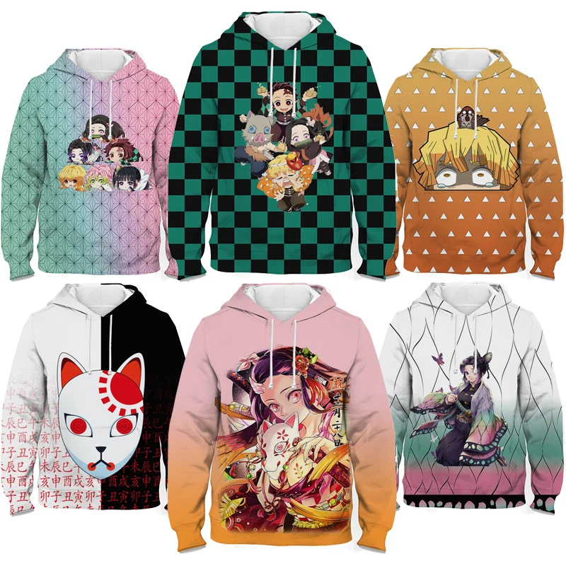Boys Girls Demon Slayer 3D Print Hoodies Kids Anime Pullovers Children Cartoon Sweatshirts Tops Teenagers Outwears Sudadera 
Boys Girls Demon Slayer 3D Print Hoodies Kids Anime Pullovers Children Cartoon Sweatshirts Tops Teenagers Outwears Sudadera