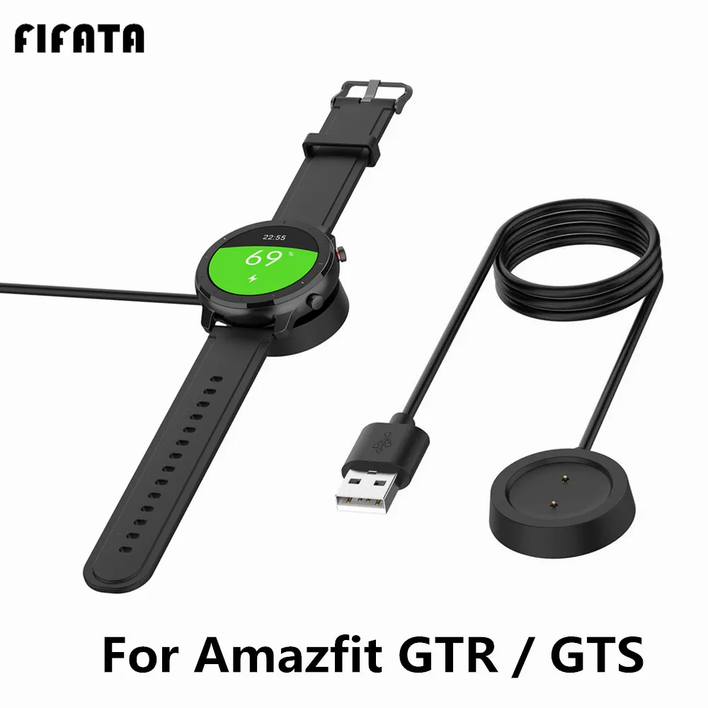 USB зарядная док станция FIFATA 1 м для Xiaomi Huami Amazfit GTR 47 мм 42 GTS зарядное устройство